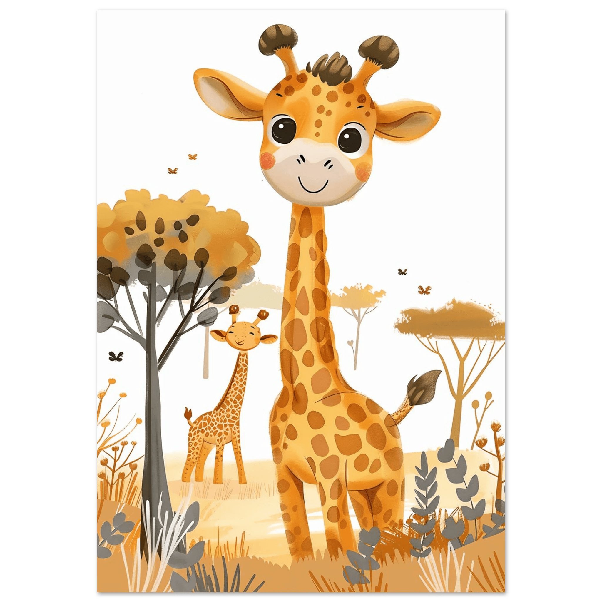 Friendly Giraffe - Poster - Arthena