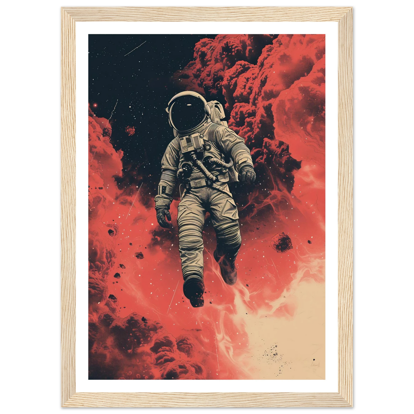 Scarlet Skies The Astronaut - Poster - Arthena