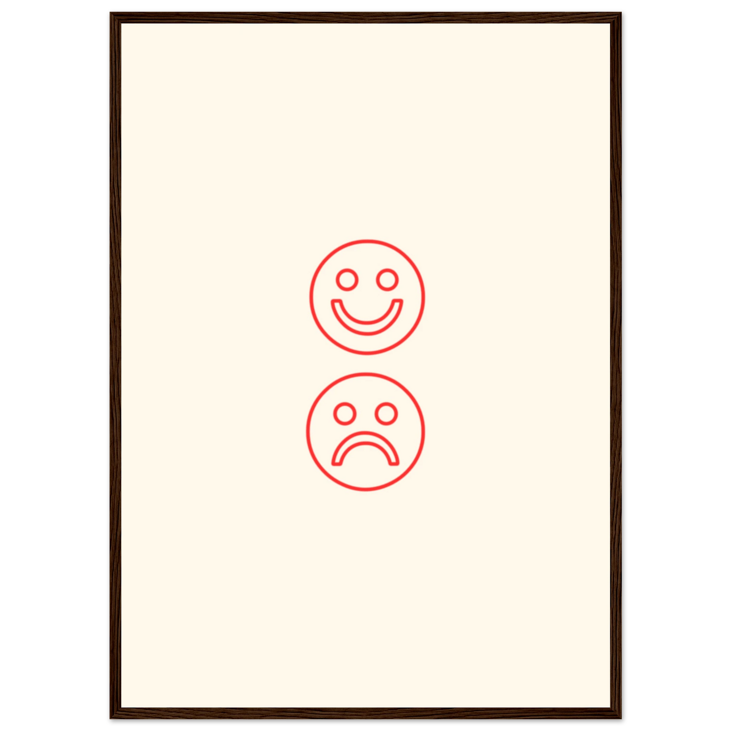 Happy face, sad face - Poster - Arthena