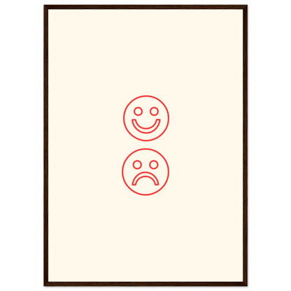 Happy face, sad face - Poster - Arthena