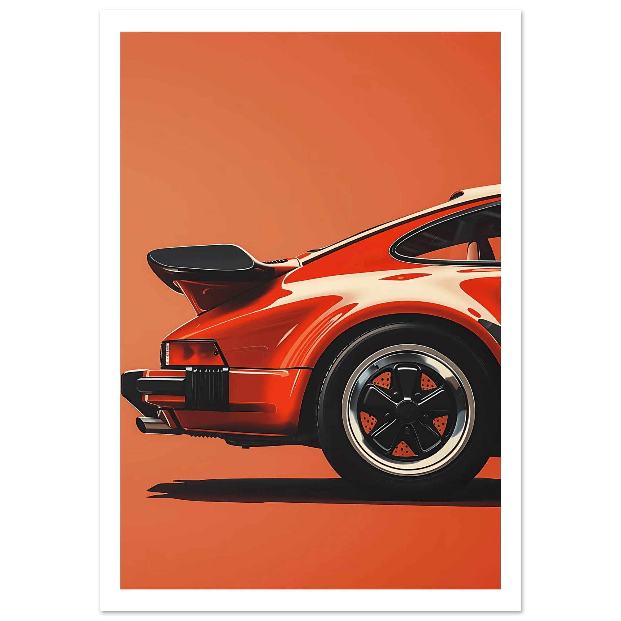 Retro Car - Poster - Arthena
