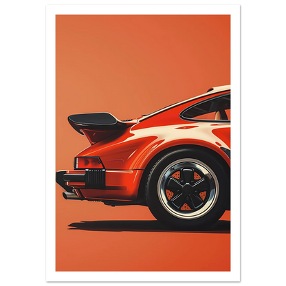 Retro Car - Poster - Arthena