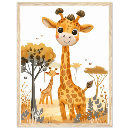 Friendly Giraffe - Poster - Arthena