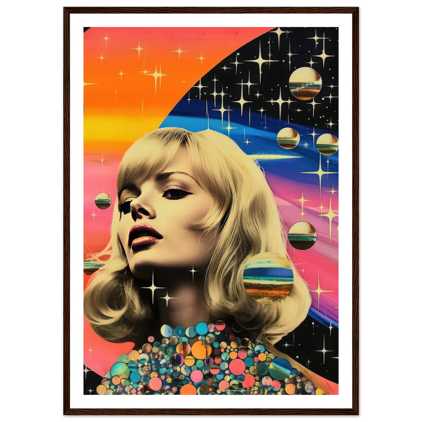 Retro Galaxy Queen - Poster - Arthena