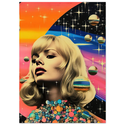Retro Galaxy Queen - Poster - Arthena