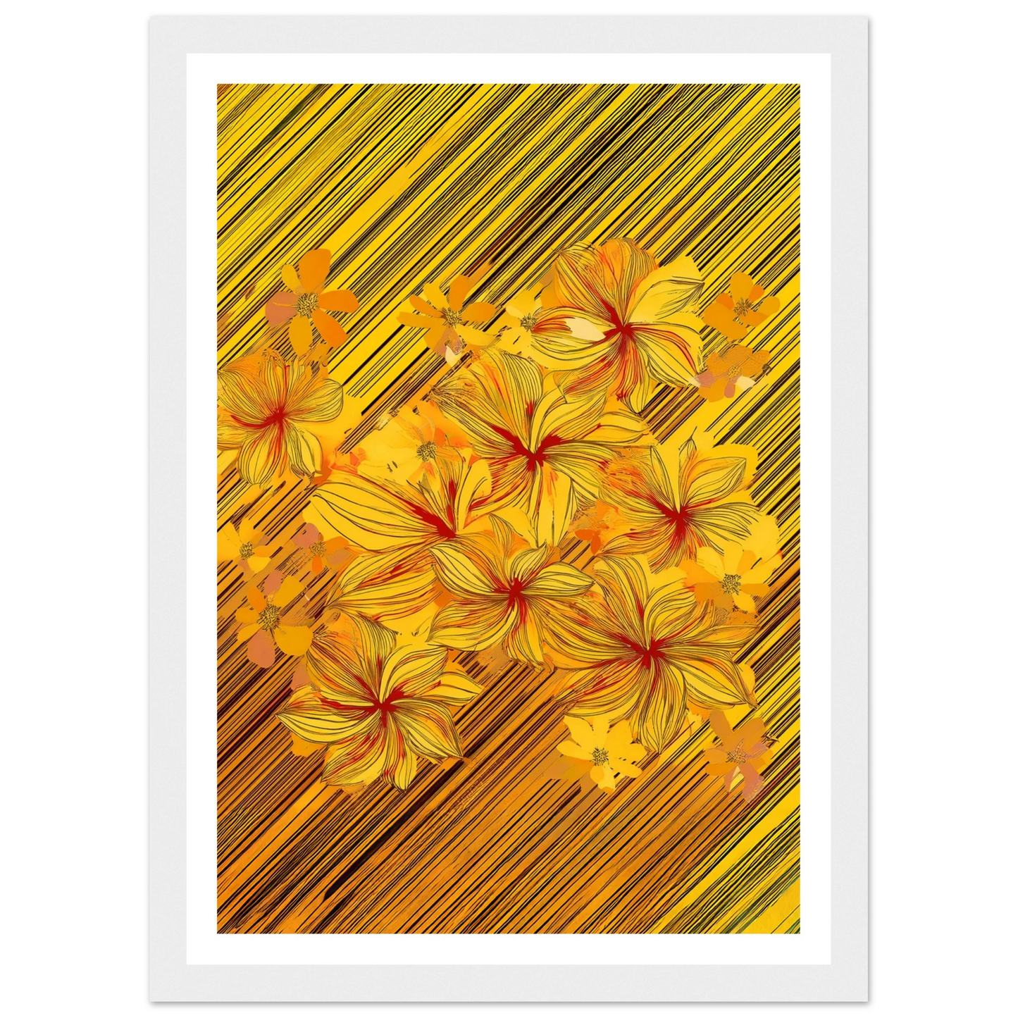 Golden Blossoms - Poster - Arthena