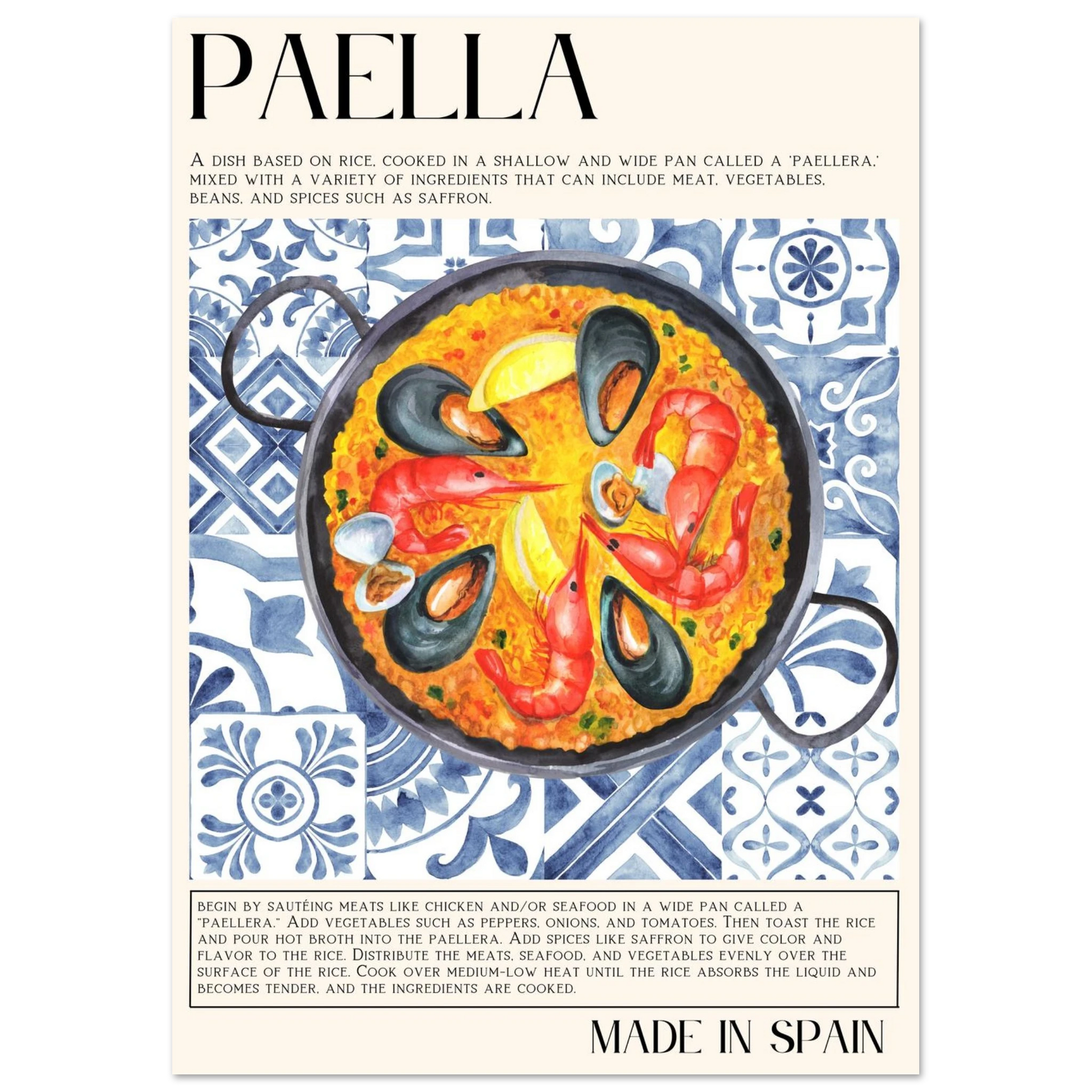 Paella - Poster - Arthena