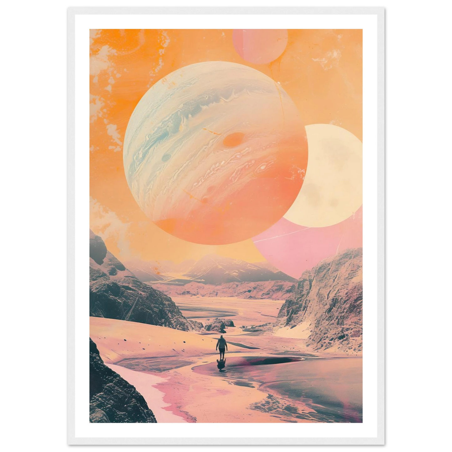 Lost Wanderer Beneath Alien Suns - Poster - Arthena