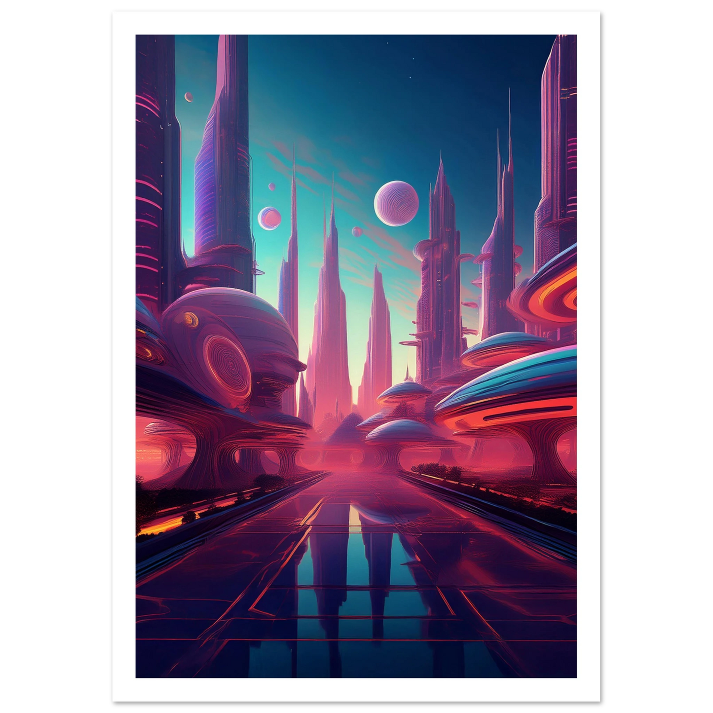 Neon Horizons - Poster - Arthena
