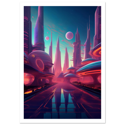 Neon Horizons - Poster - Arthena