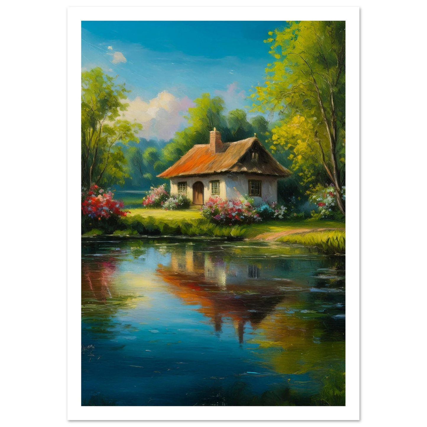 Serenity by the Lake - Poster - Arthena