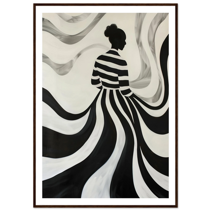 The Striped Silhouette - Poster - Arthena
