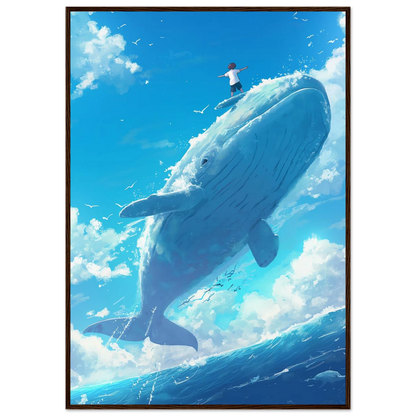 Surfing Whale - Poster - Arthena