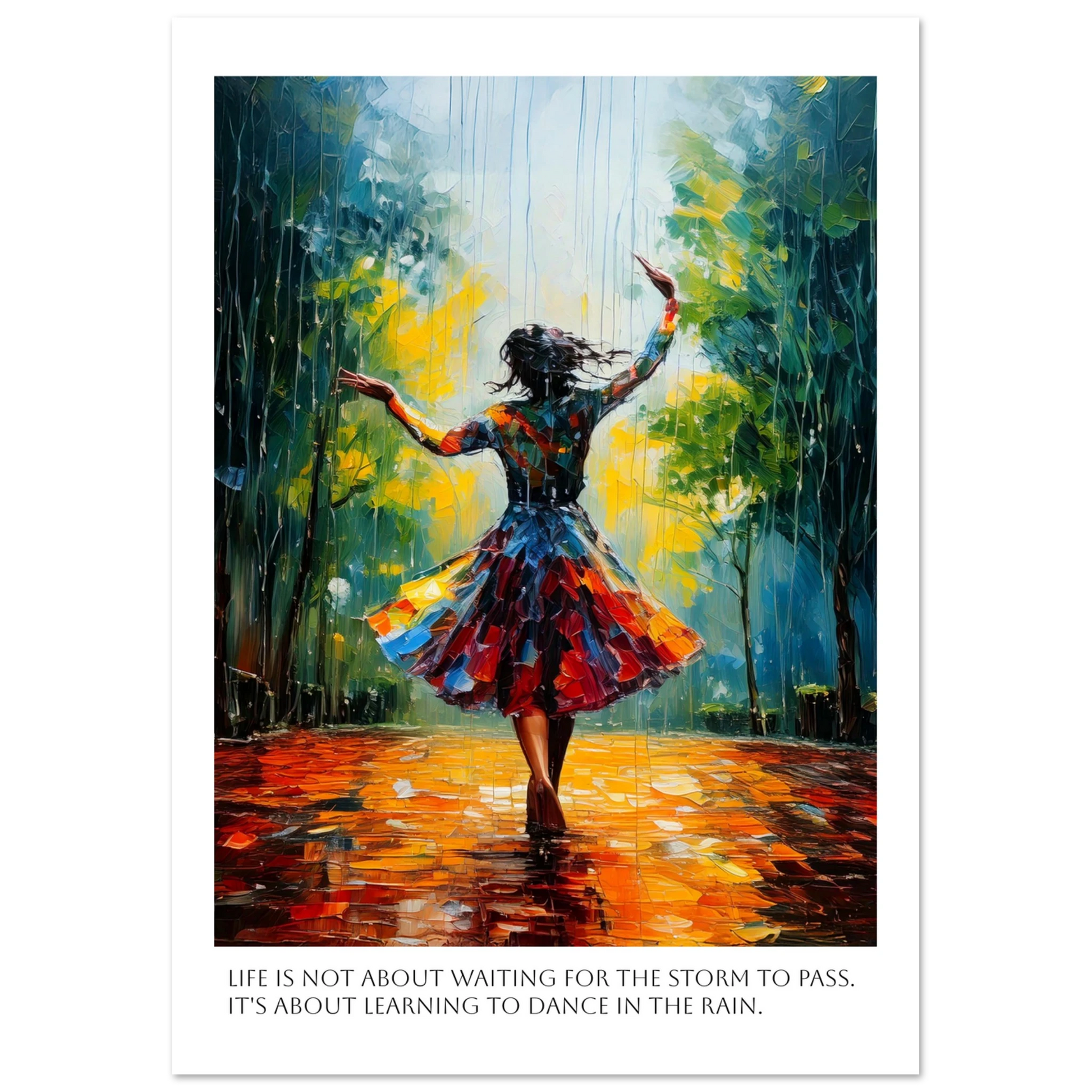 Dance in the color storm - Poster - Arthena