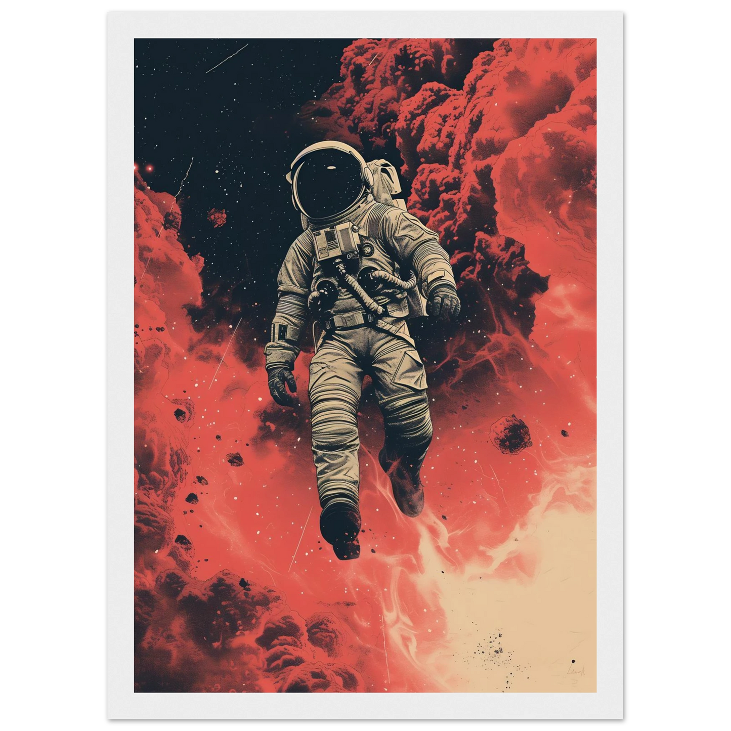 Scarlet Skies The Astronaut - Poster - Arthena