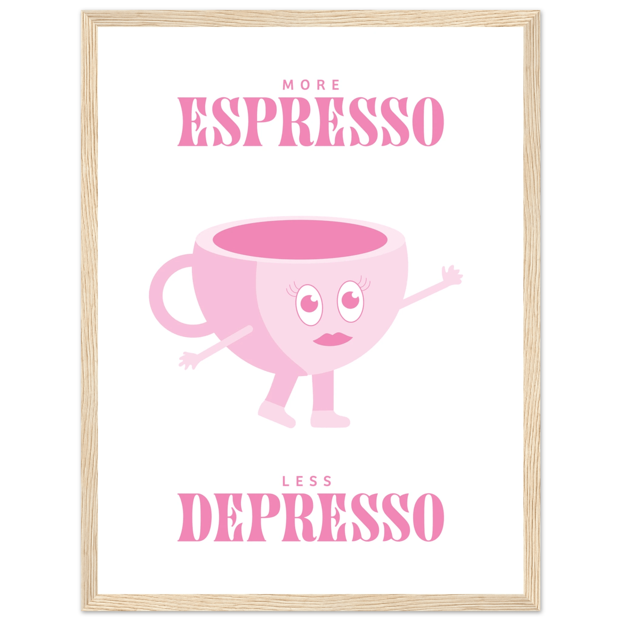 More Espresso Less Depresso - Poster - Arthena