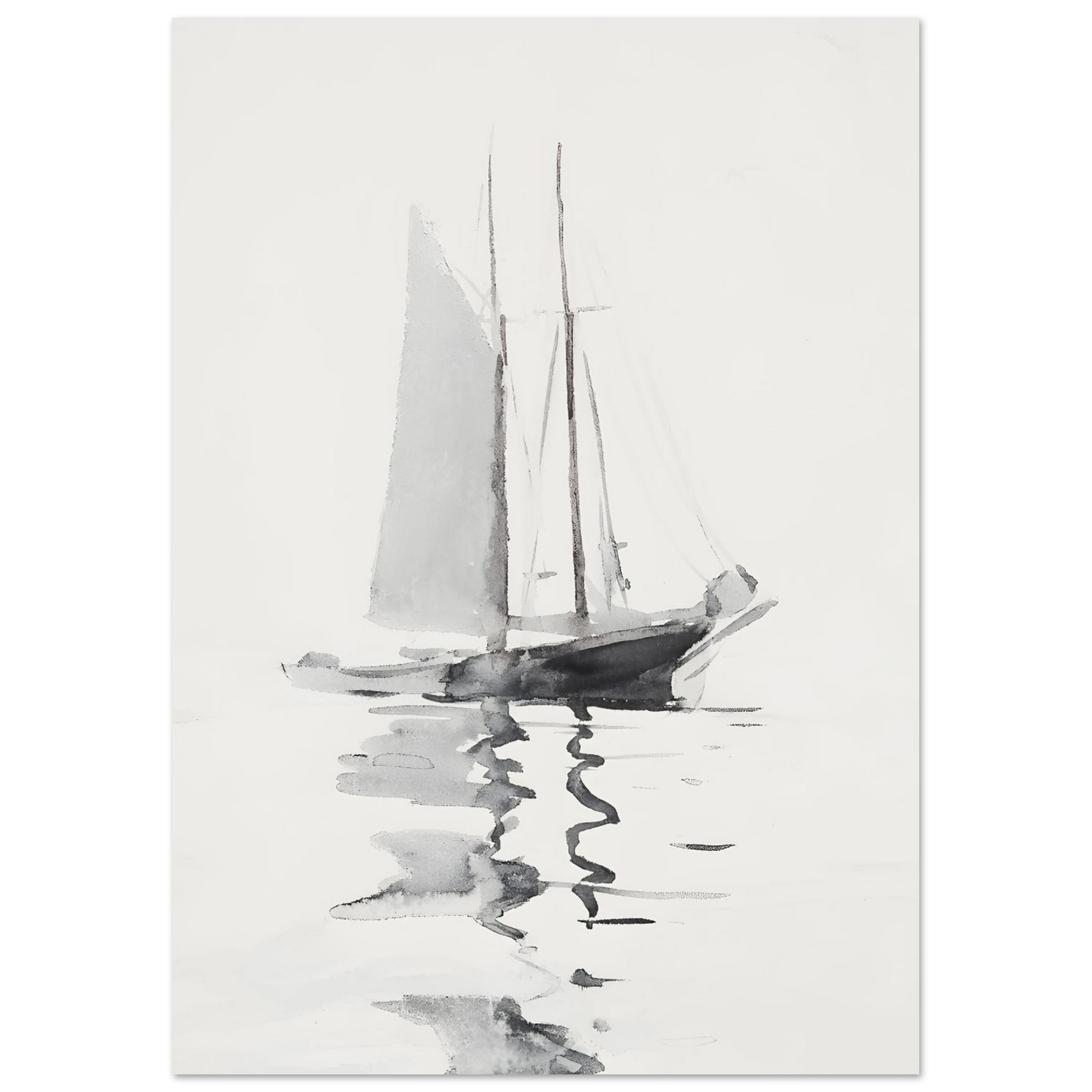 Abstract boat - Poster - Arthena