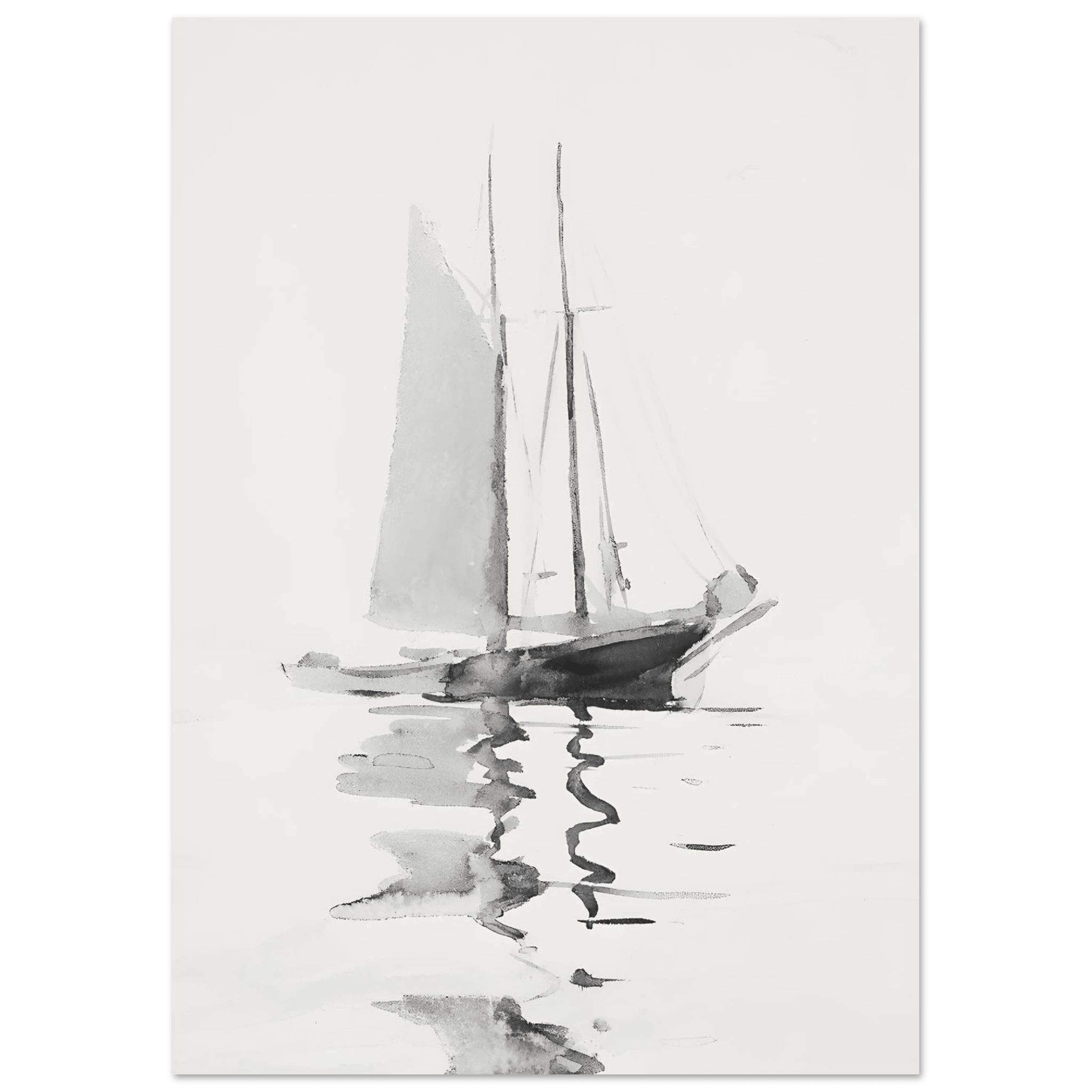 Abstract boat - Poster - Arthena
