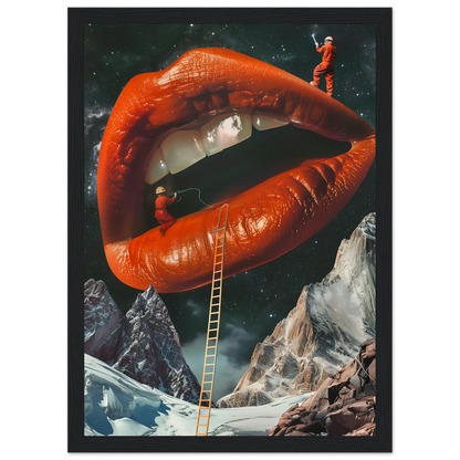 Lip Construction - Poster - Arthena