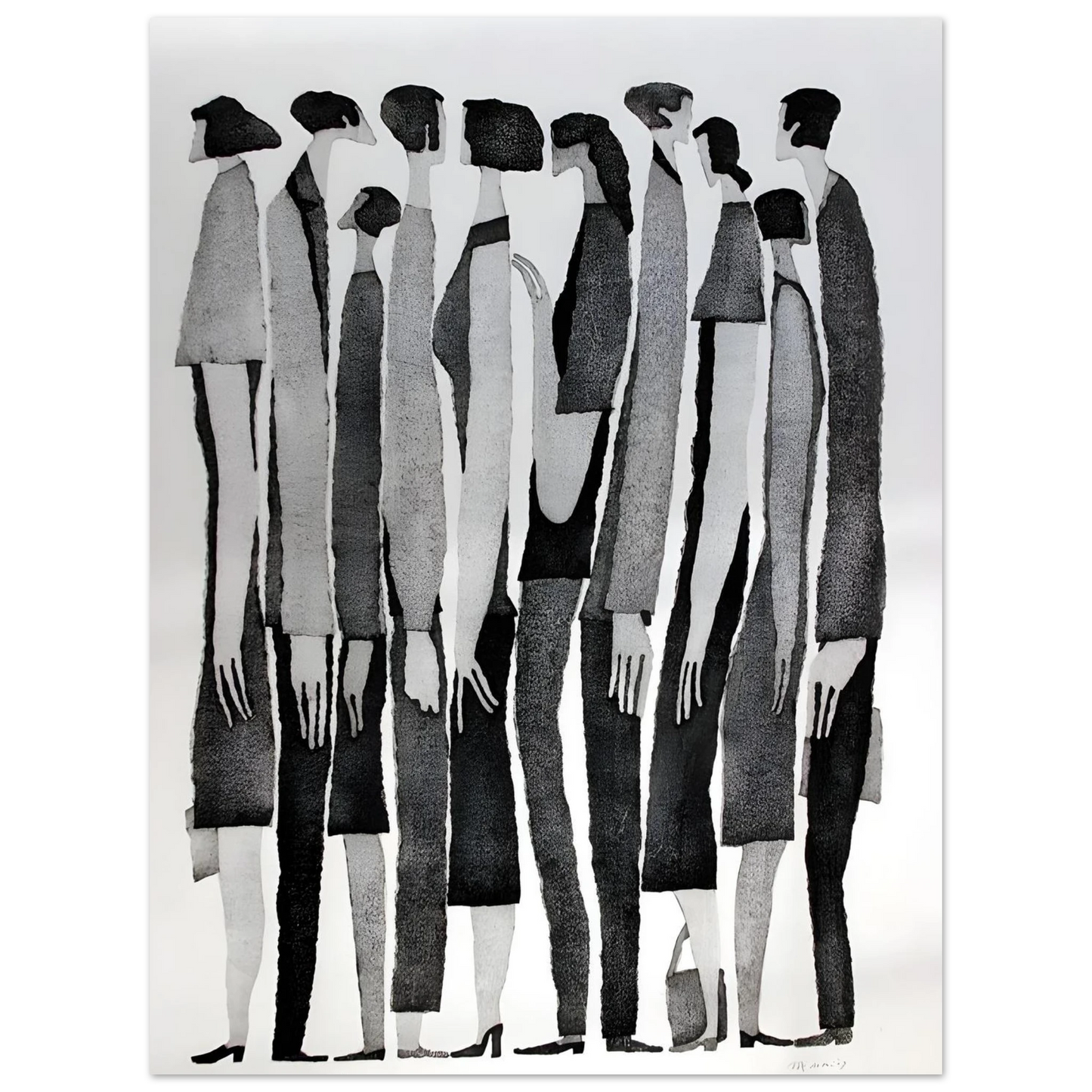 Silent Crowd - Poster - Arthena