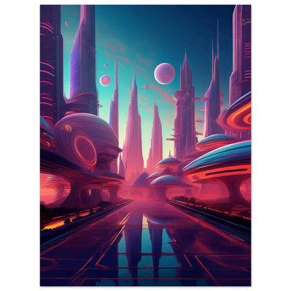 Neon Horizons - Poster - Arthena