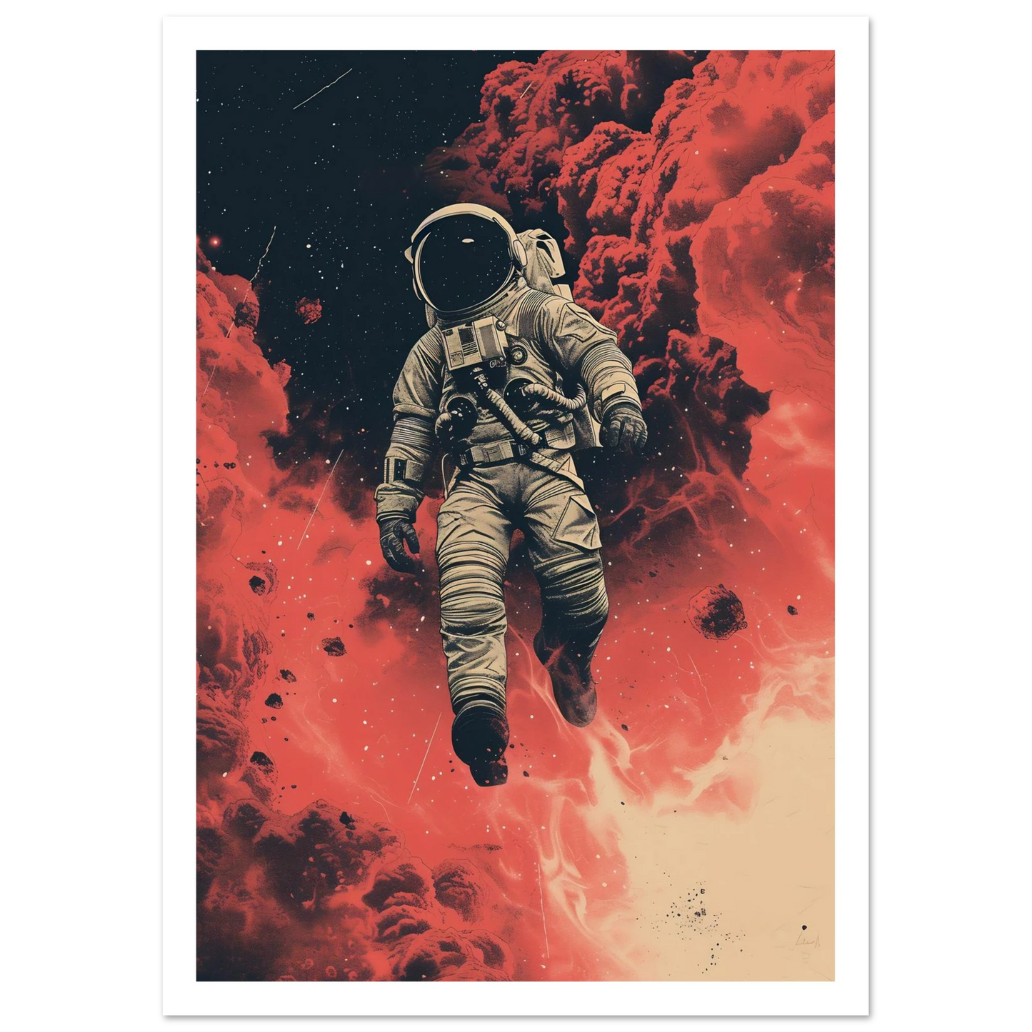 Scarlet Skies The Astronaut - Poster - Arthena