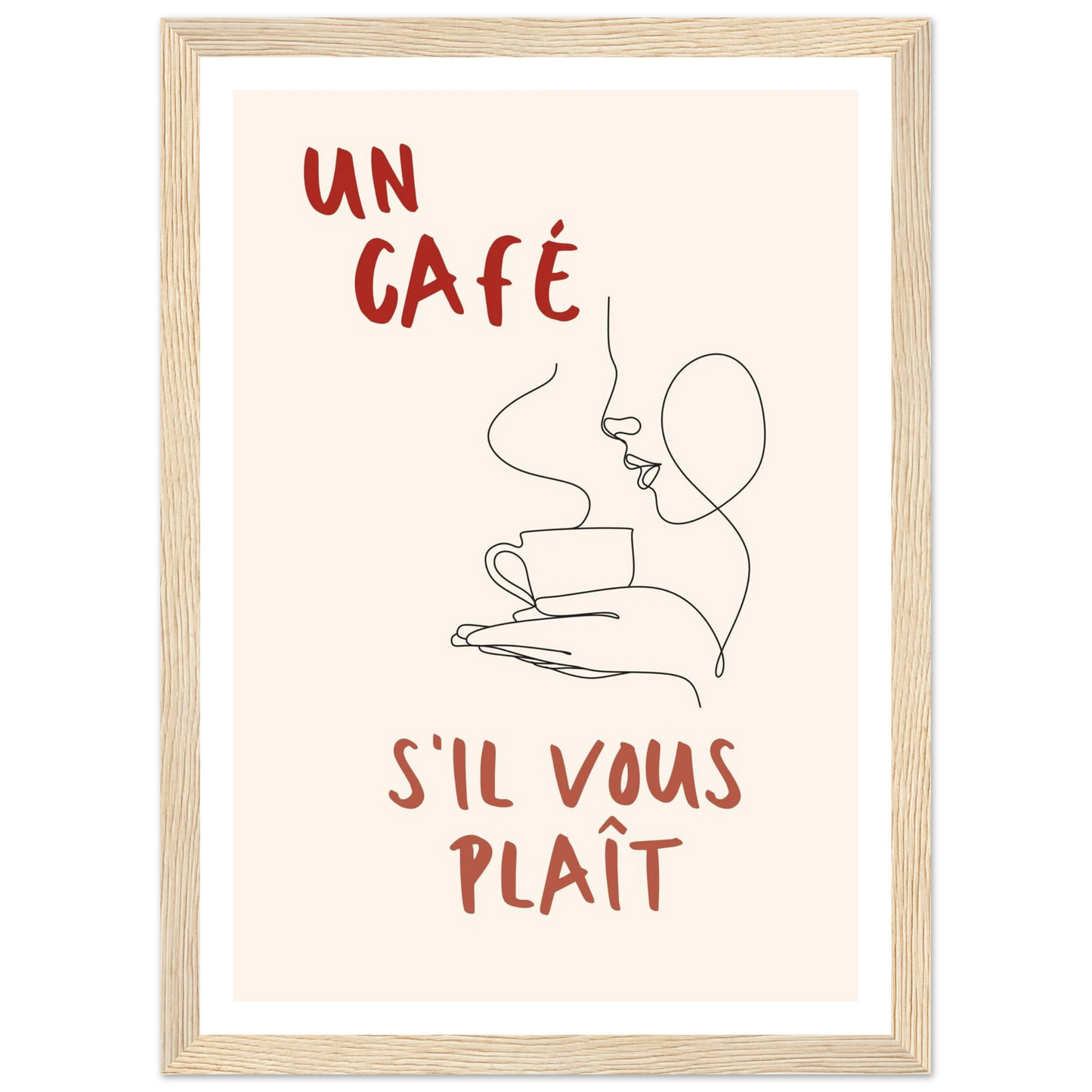 Un Café S'il Vous Plait - Poster - Arthena