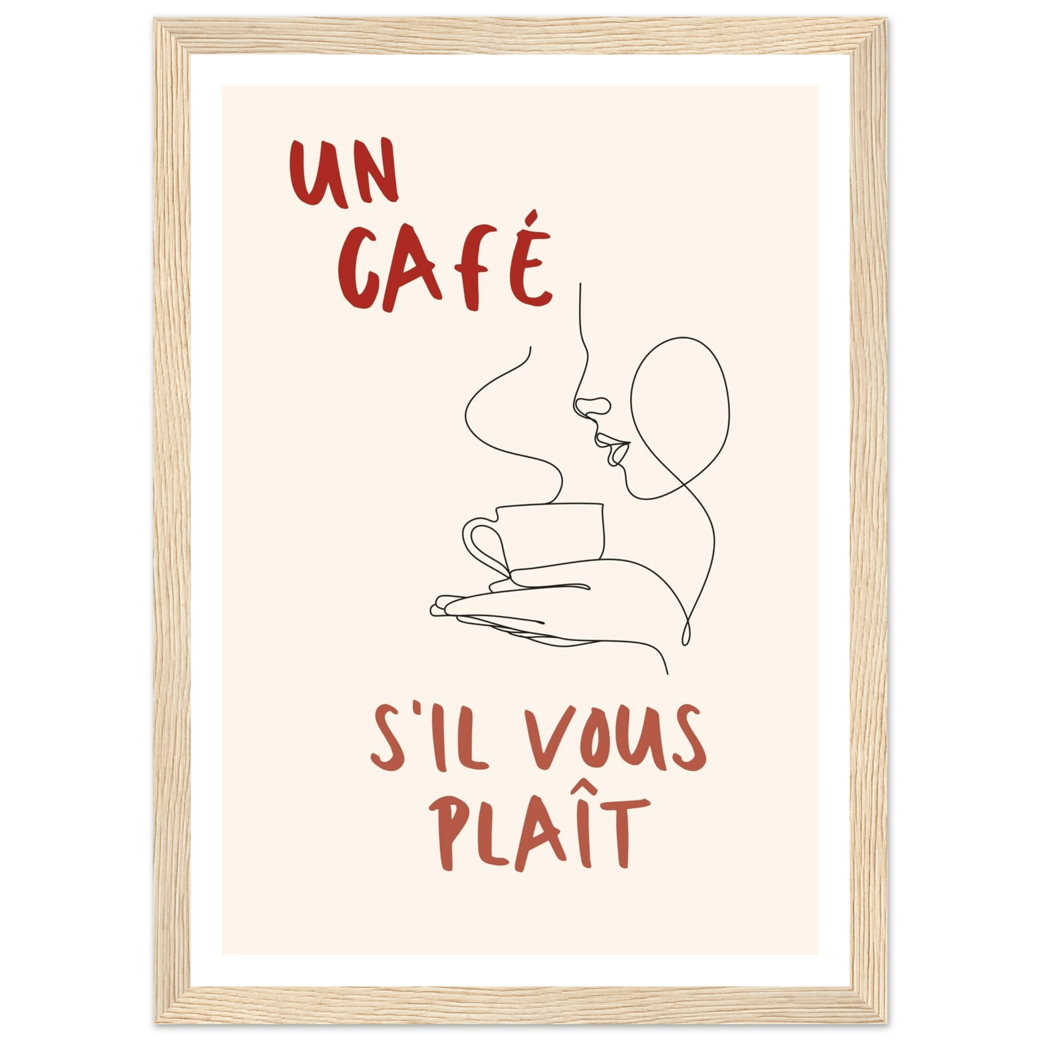 Un Café S'il Vous Plait - Poster - Arthena
