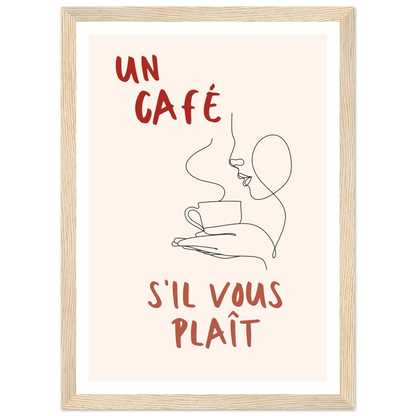 Un Café S'il Vous Plait - Poster - Arthena