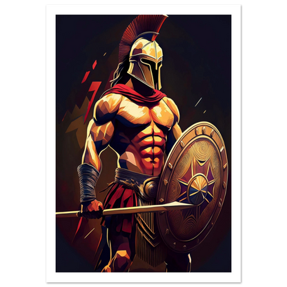 Spartan Warrior - Poster - Arthena