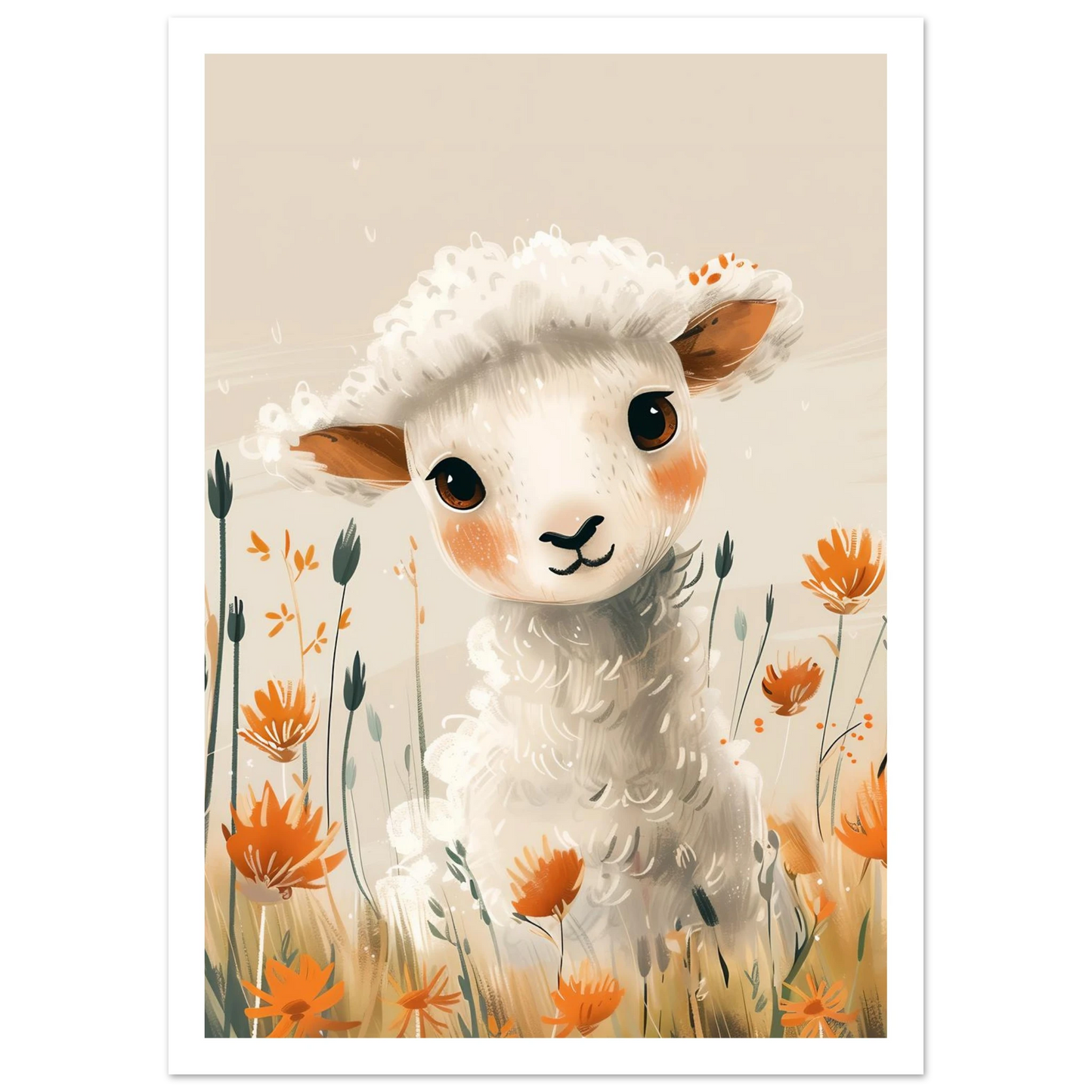 Baby Lamb - Poster - Arthena