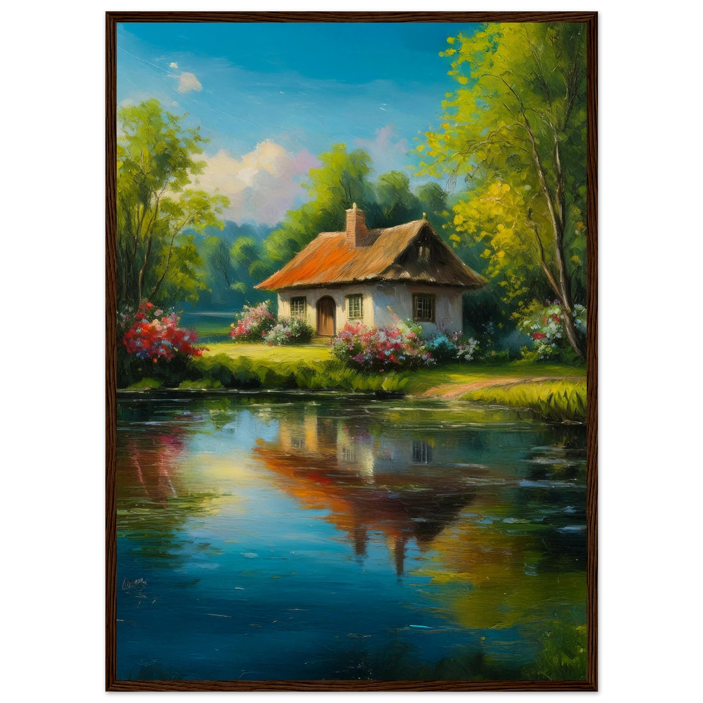 Serenity by the Lake - Poster - Arthena