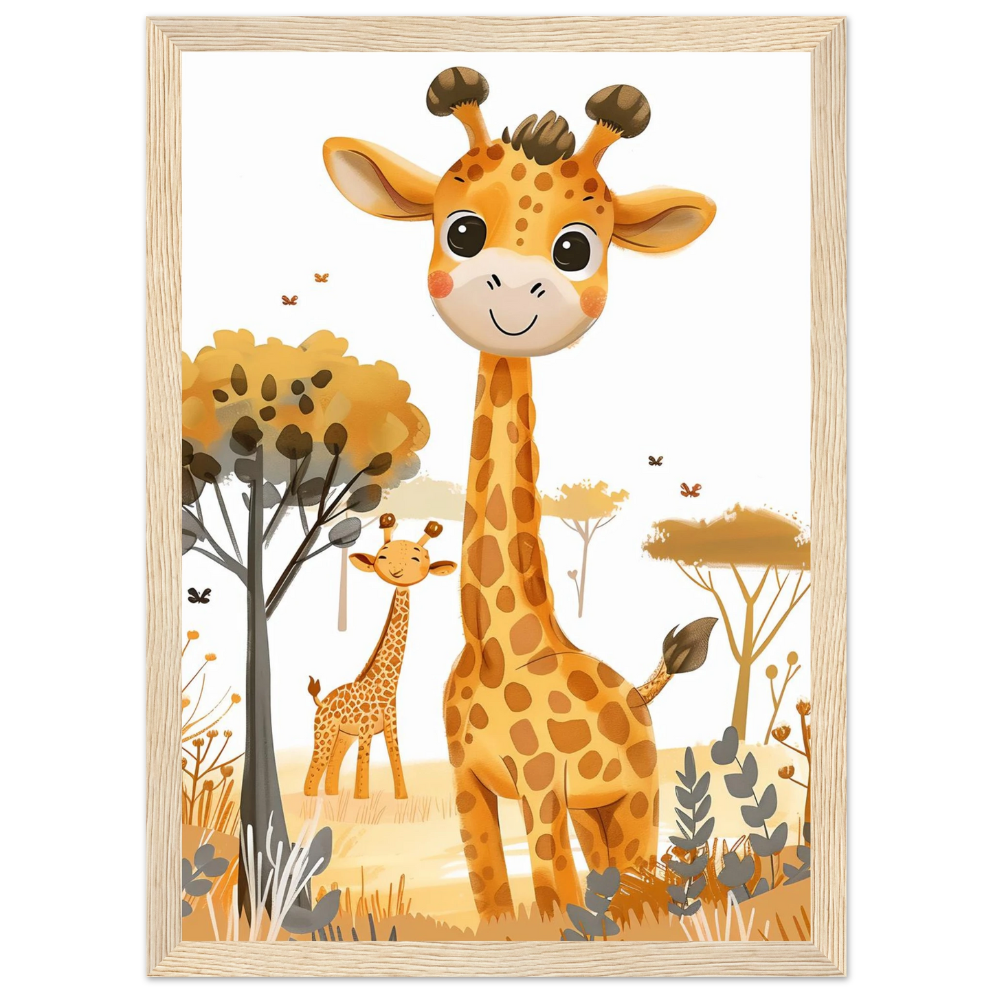 Friendly Giraffe - Poster - Arthena