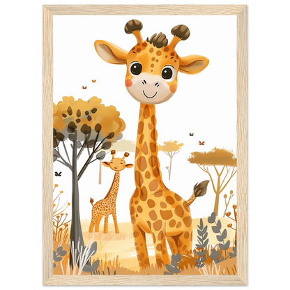 Friendly Giraffe - Poster - Arthena