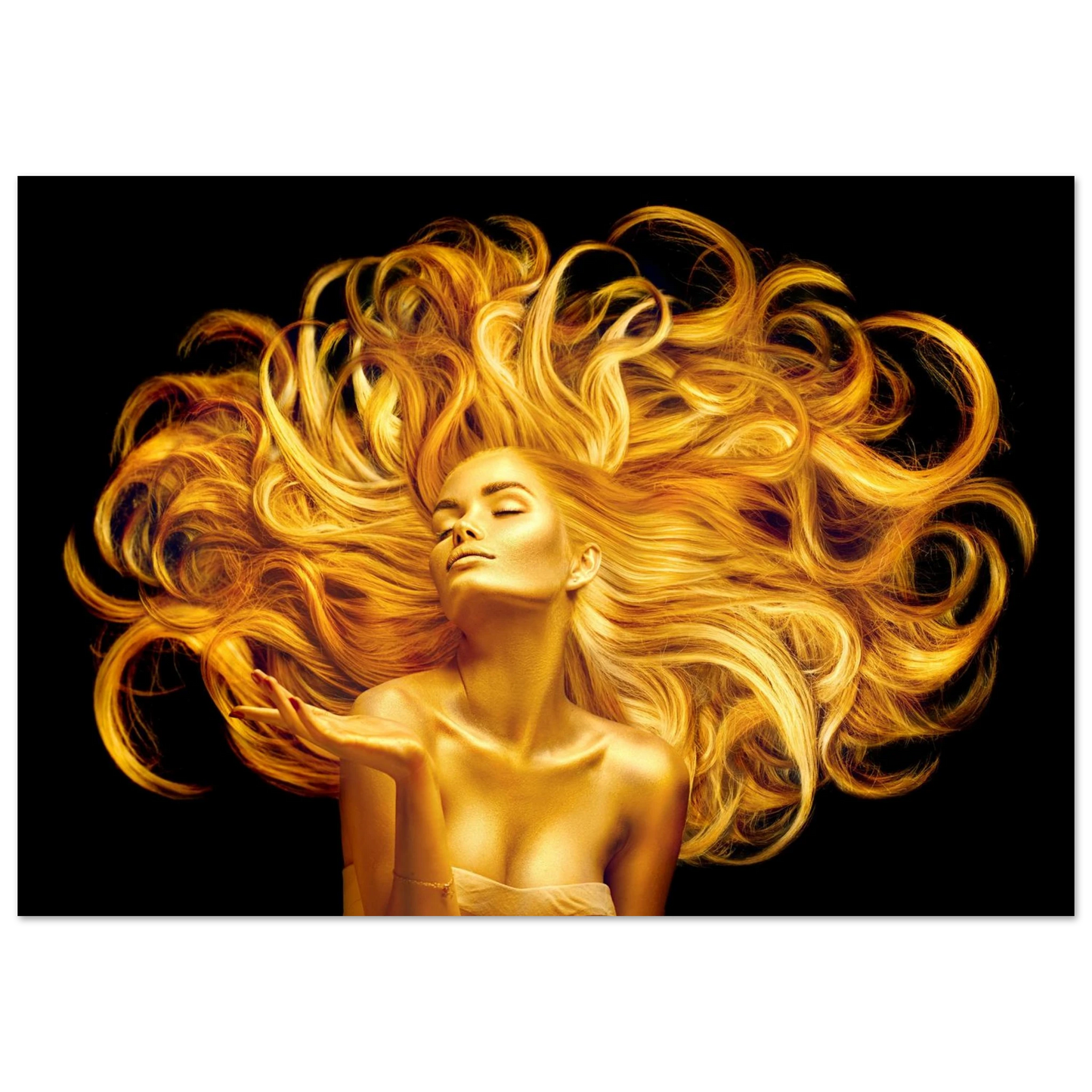Golden Flow - Poster - Arthena
