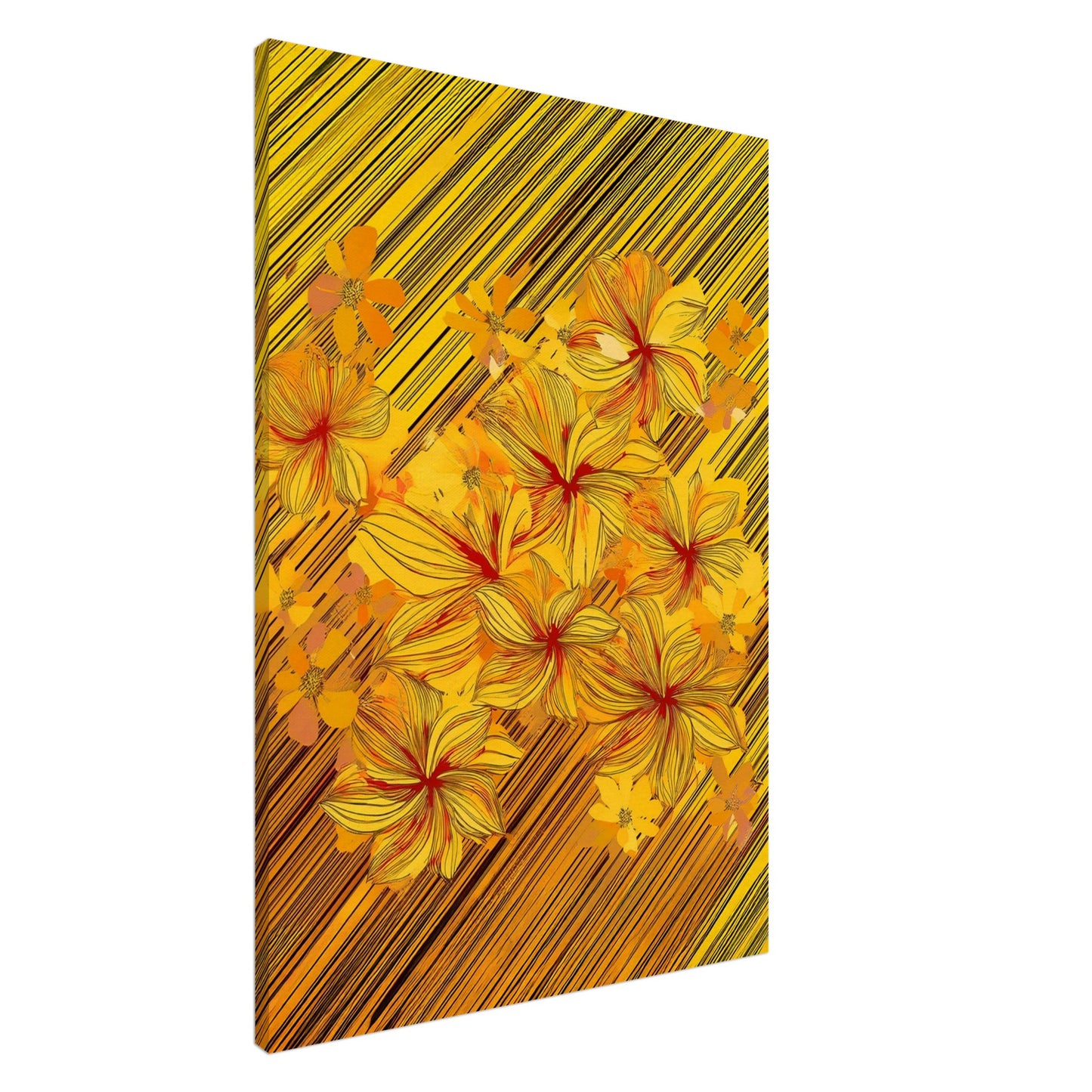Golden blossoms - Canvas - Arthena