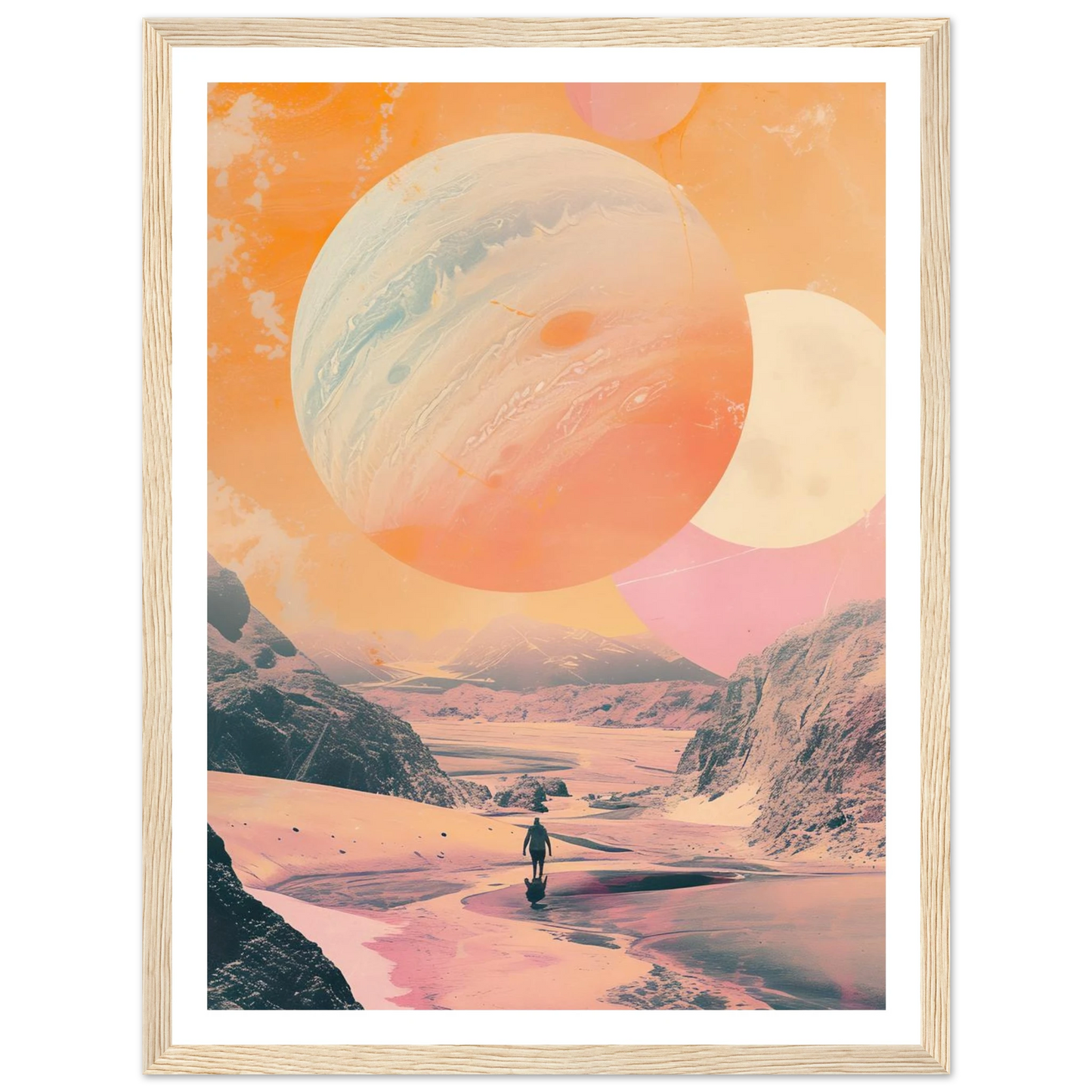 Lost Wanderer Beneath Alien Suns - Poster - Arthena