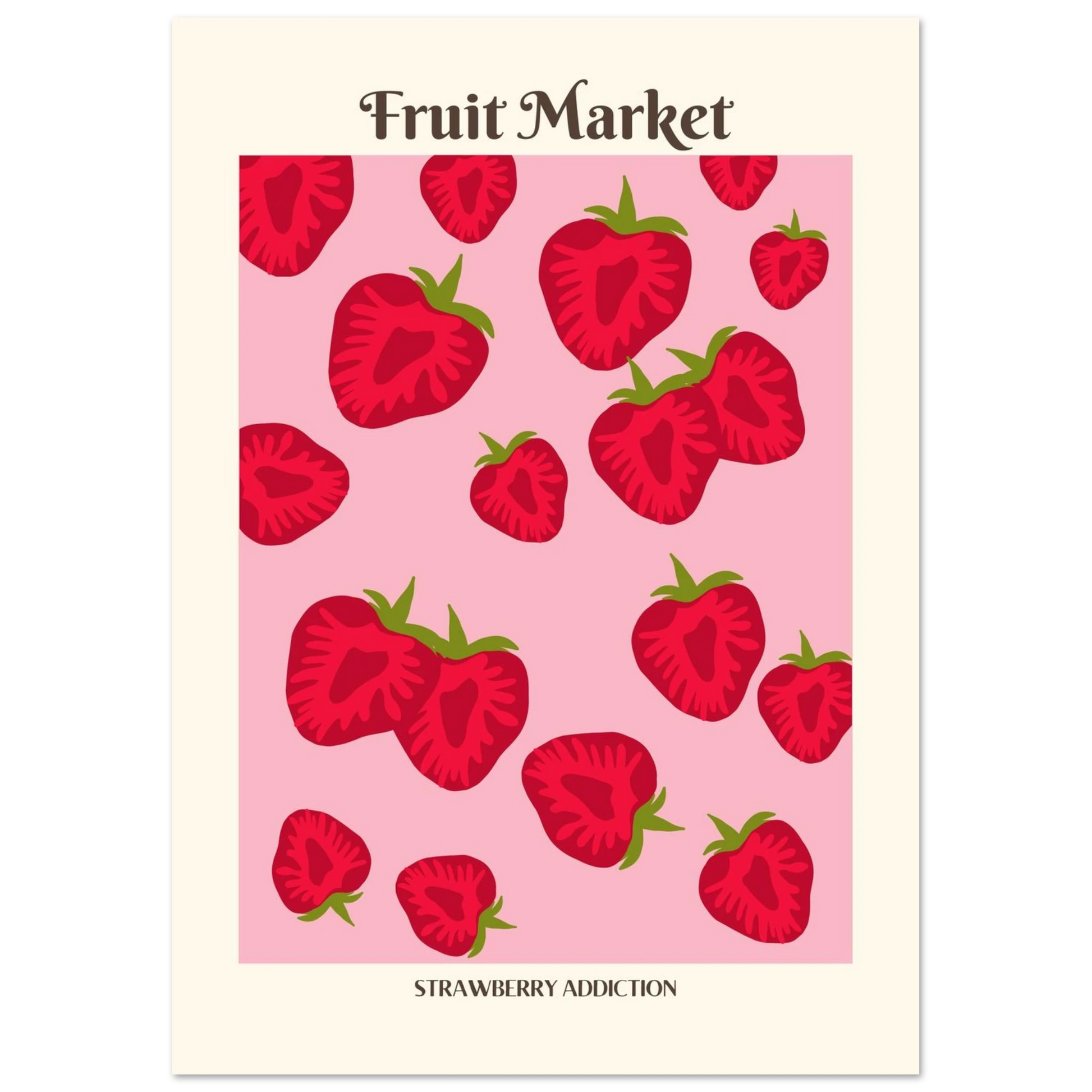 Fruit Market Strawberry - Poster - Arthena