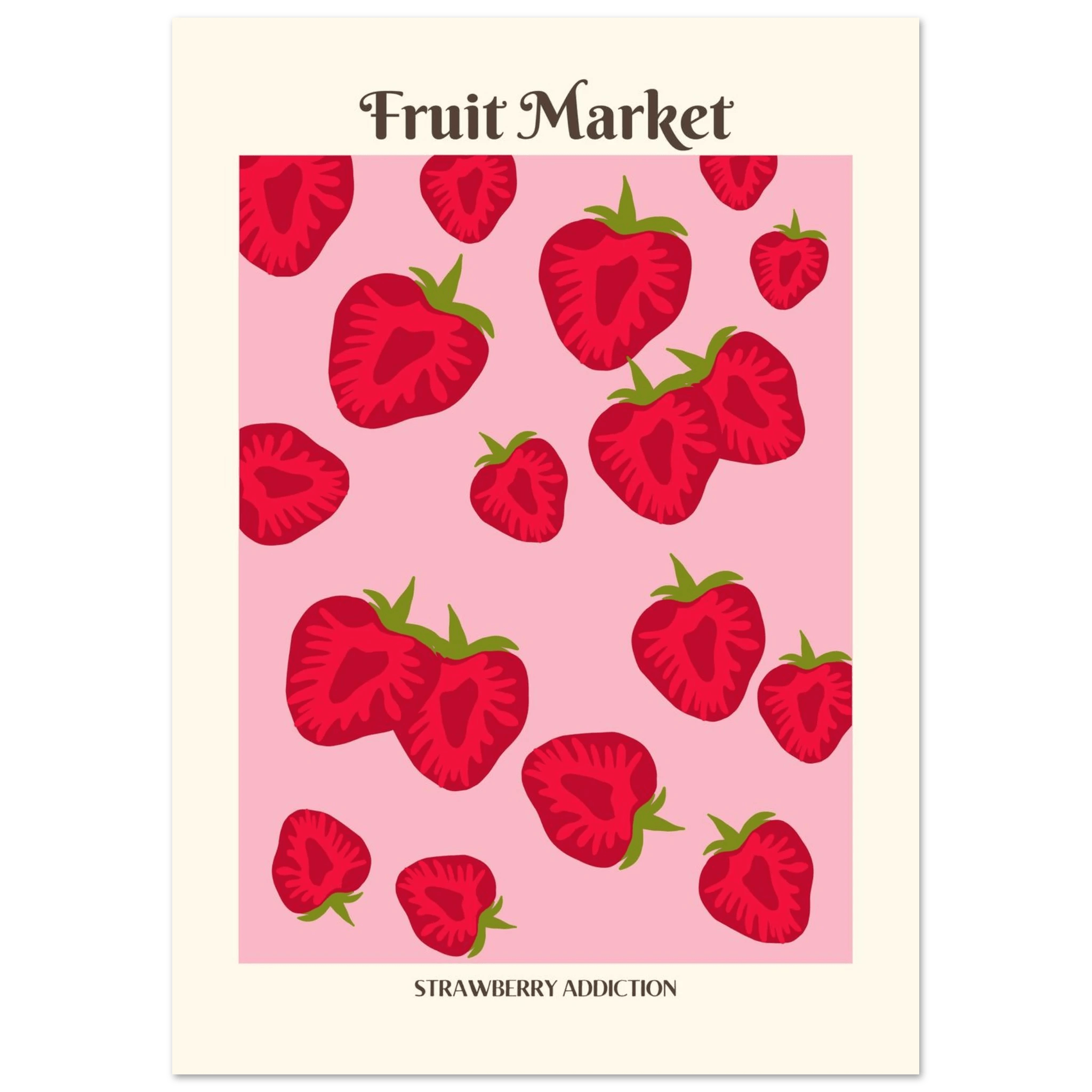 Fruit Market Strawberry - Poster - Arthena