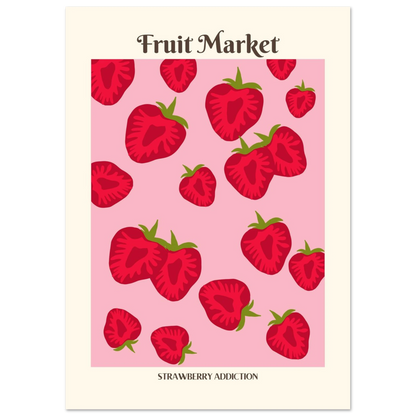 Fruit Market Strawberry - Poster - Arthena