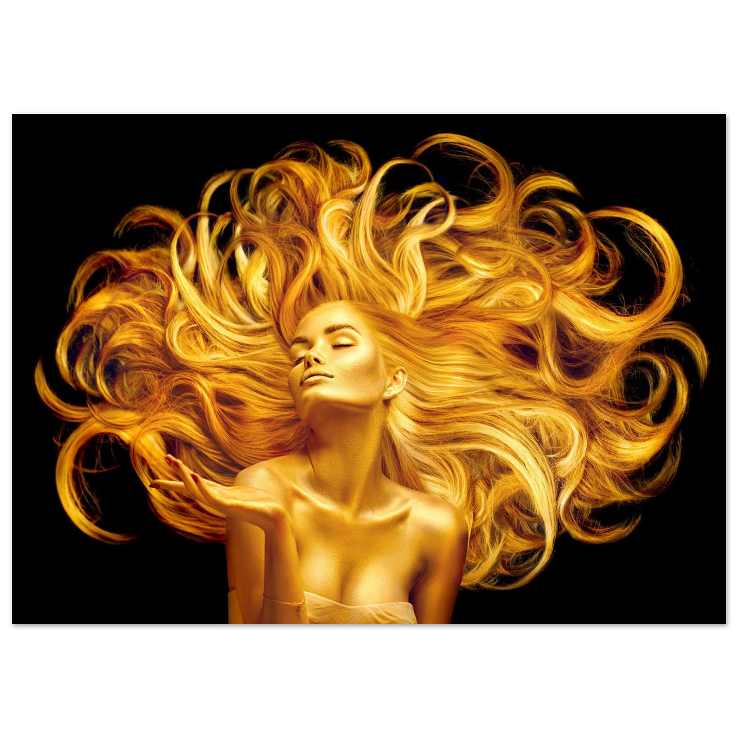 Golden Flow - Poster - Arthena