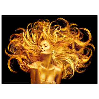 Golden Flow - Poster - Arthena