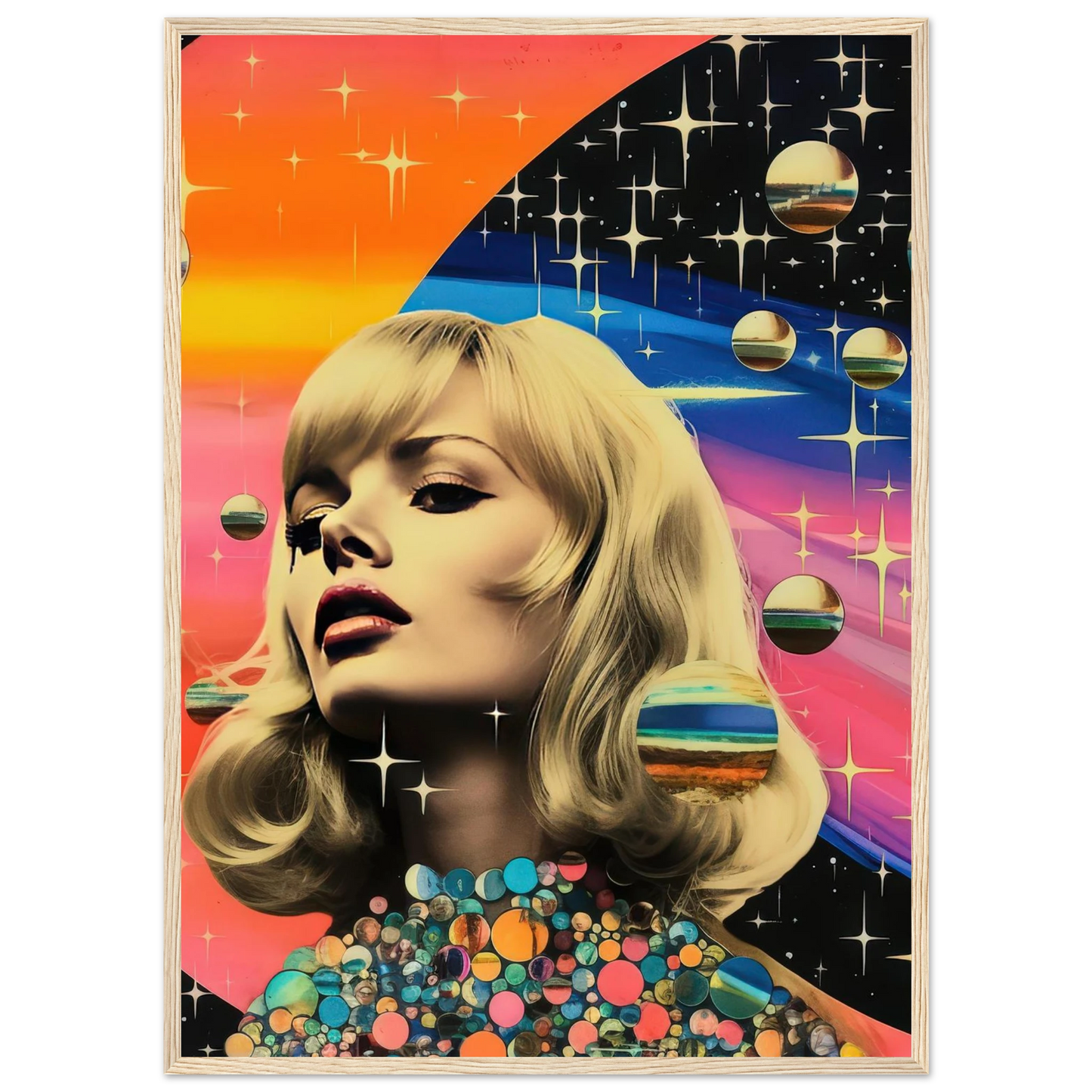 Retro Galaxy Queen - Poster - Arthena