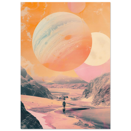 Lost Wanderer Beneath Alien Suns - Poster - Arthena