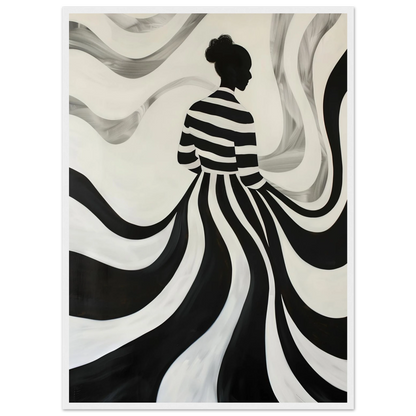 The Striped Silhouette - Poster - Arthena
