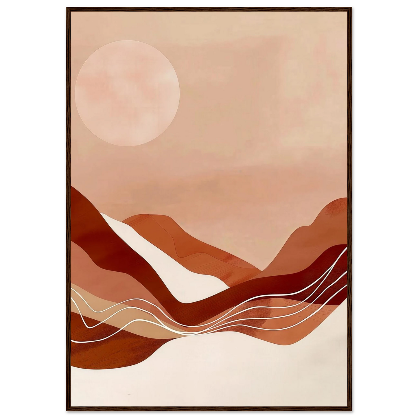 Amber Horizons Moonlit Simplicity - Poster - Arthena