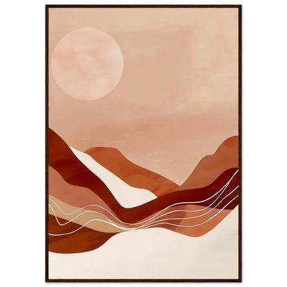 Amber Horizons Moonlit Simplicity - Poster - Arthena