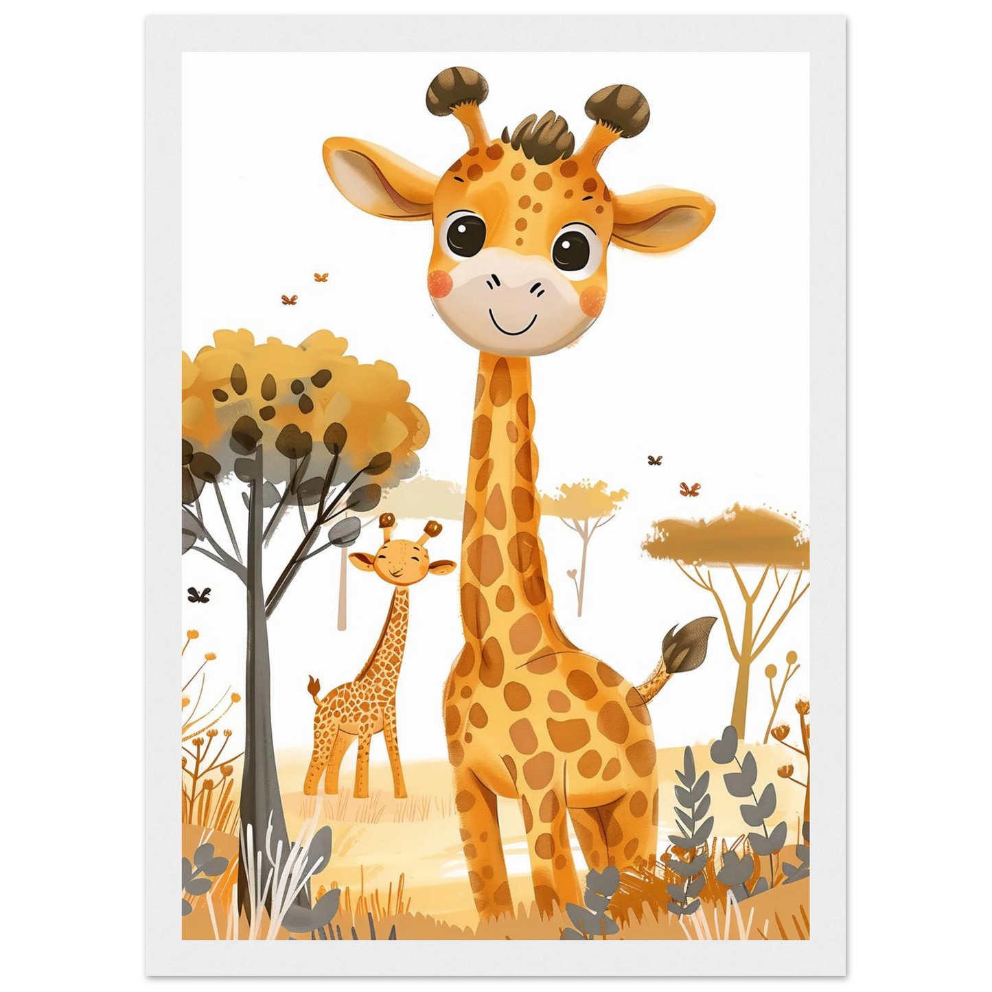 Friendly Giraffe - Poster - Arthena
