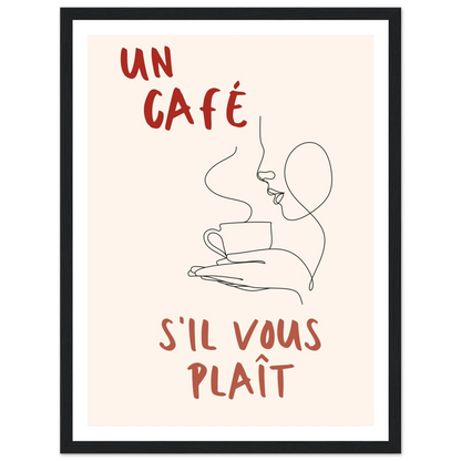 Un Café S'il Vous Plait - Poster - Arthena