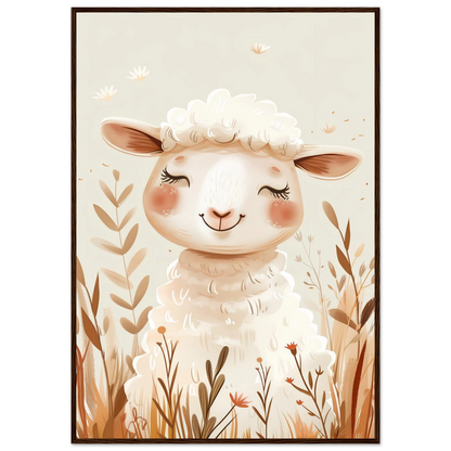 Cute Wooly Sheep - Poster - Arthena
